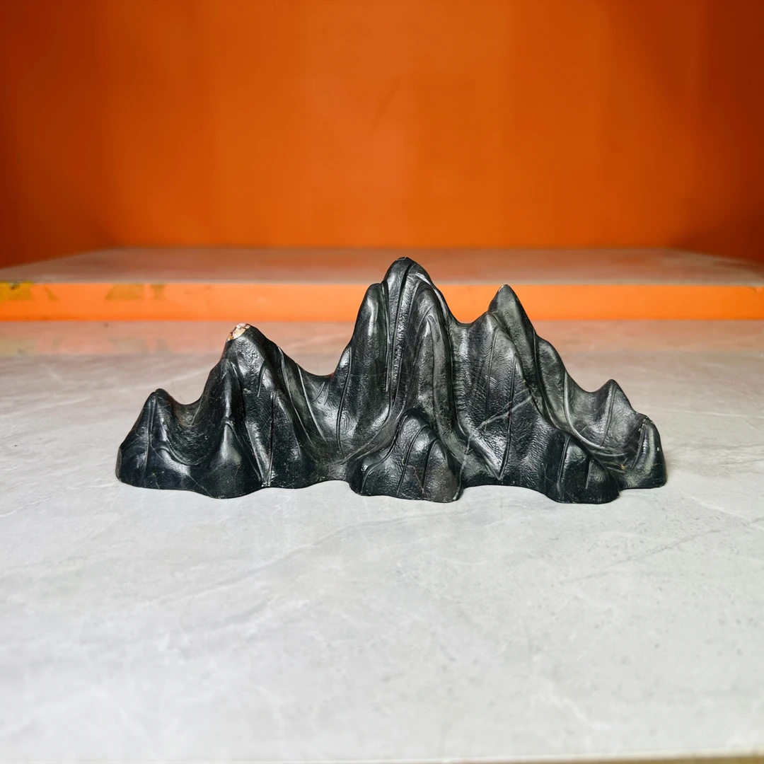 天然中式灵璧石山峰造型鱼缸造型家居观赏摆件尺寸25 8 8