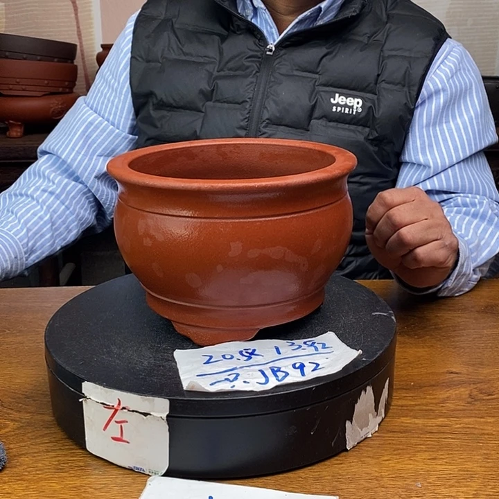 紫砂花盆货号一只JB92