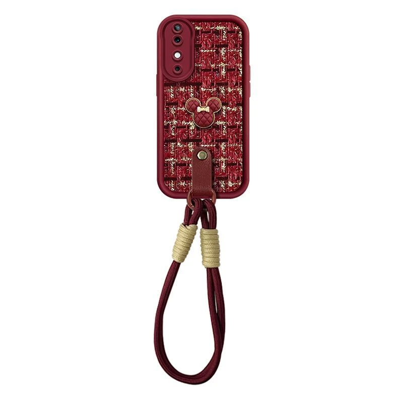 酒红米奇适用vivos19手机壳网红爆款硅胶VIVOs18pro防摔17t女款16