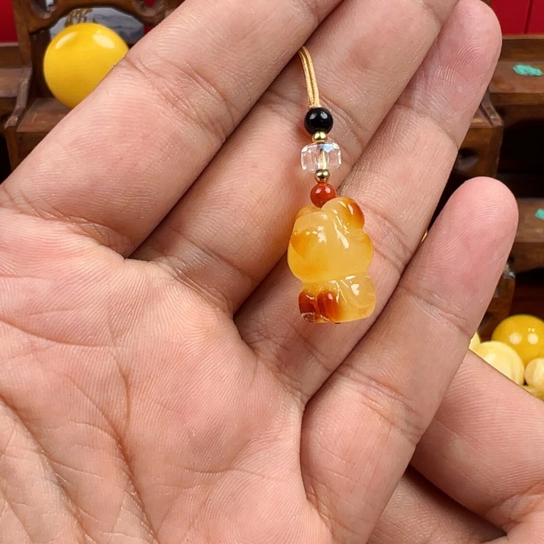 未镶嵌蜜蜡手链蜜蜡