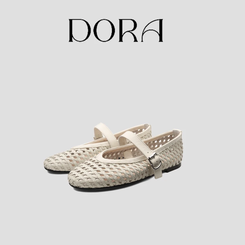 丨一朵丨中央空调丨镂空编织绊带夏季百搭小单鞋