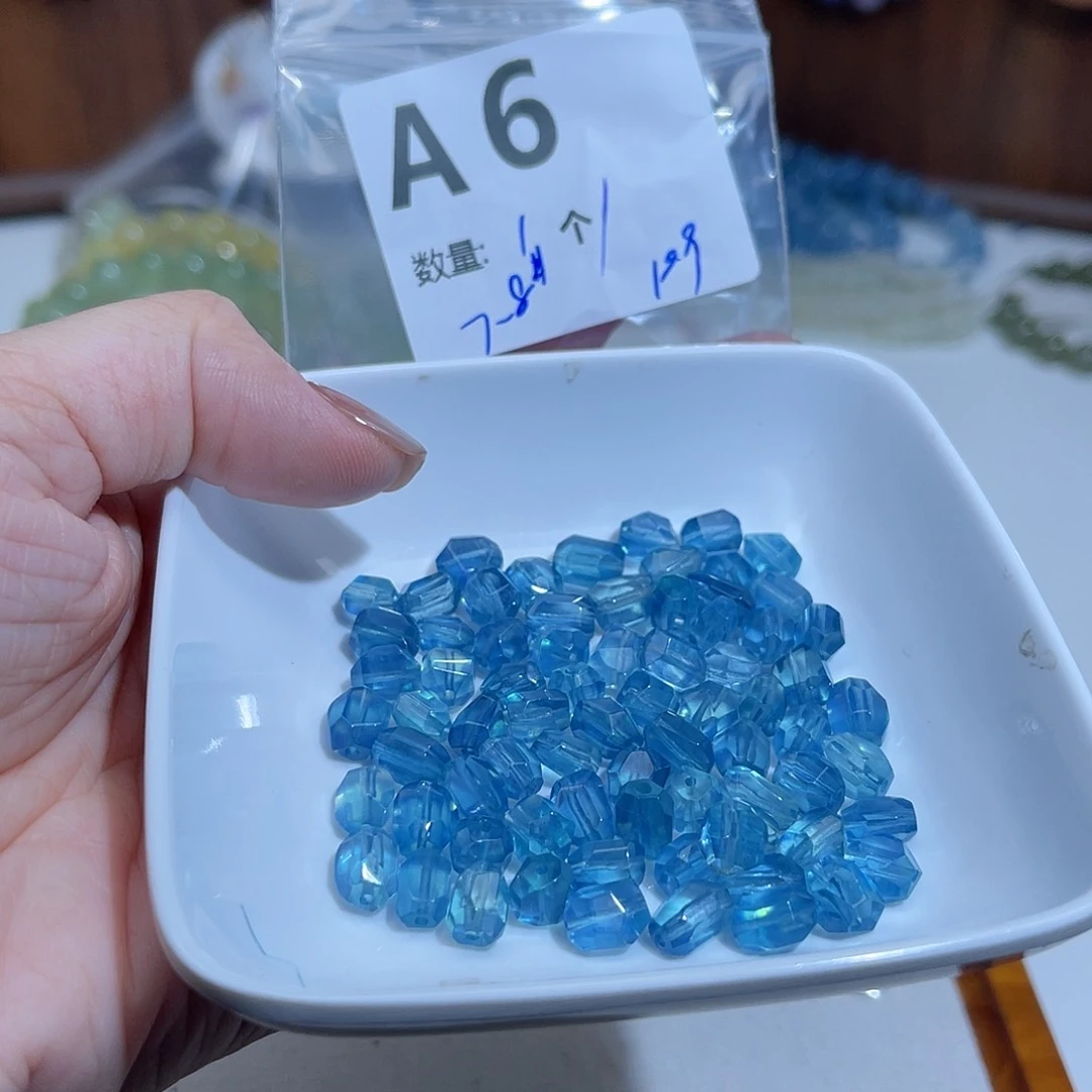 海蓝宝石裸石未镶嵌A6。