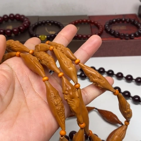 橄榄核手串强***我橄榄核