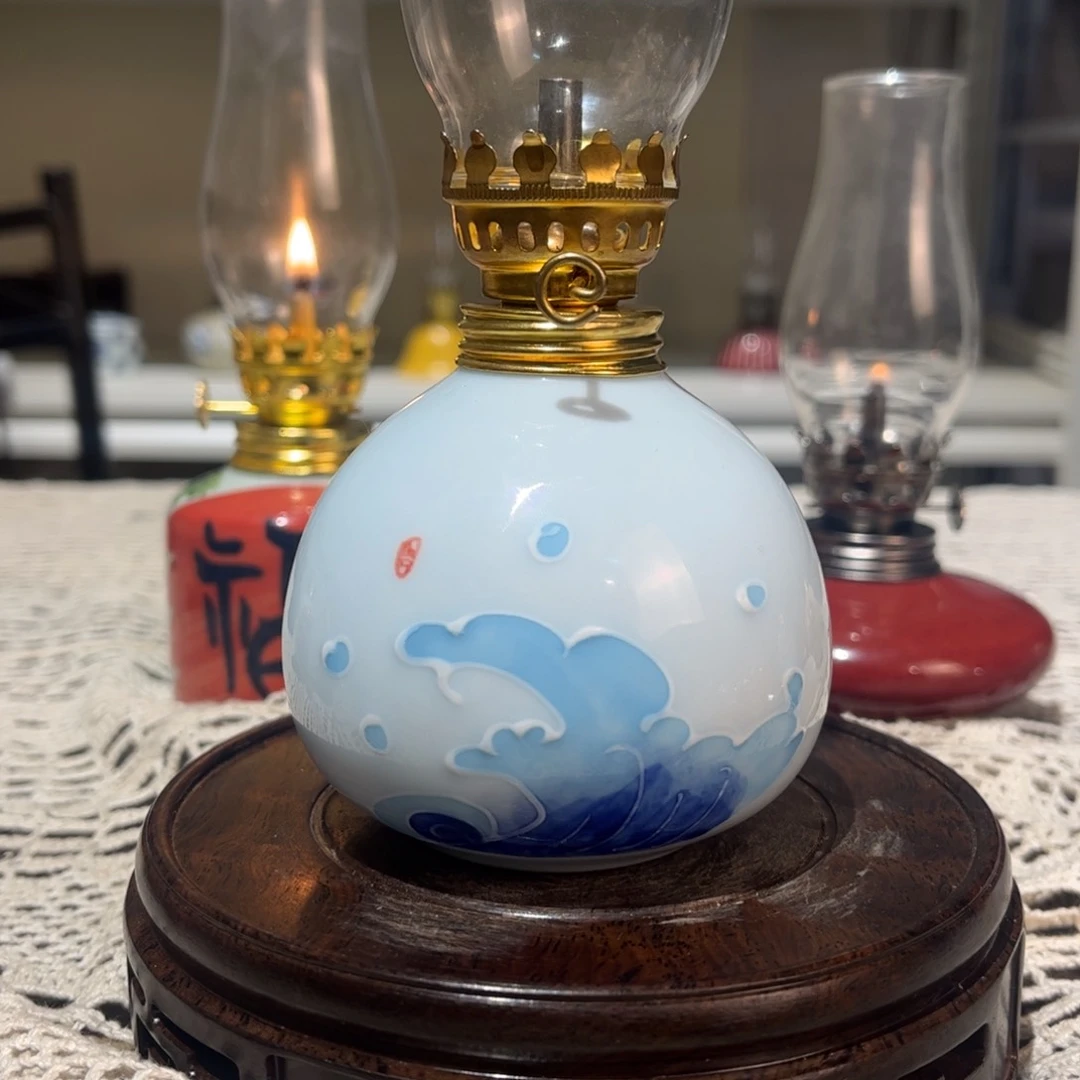 摆件景德镇陶瓷香薰灯