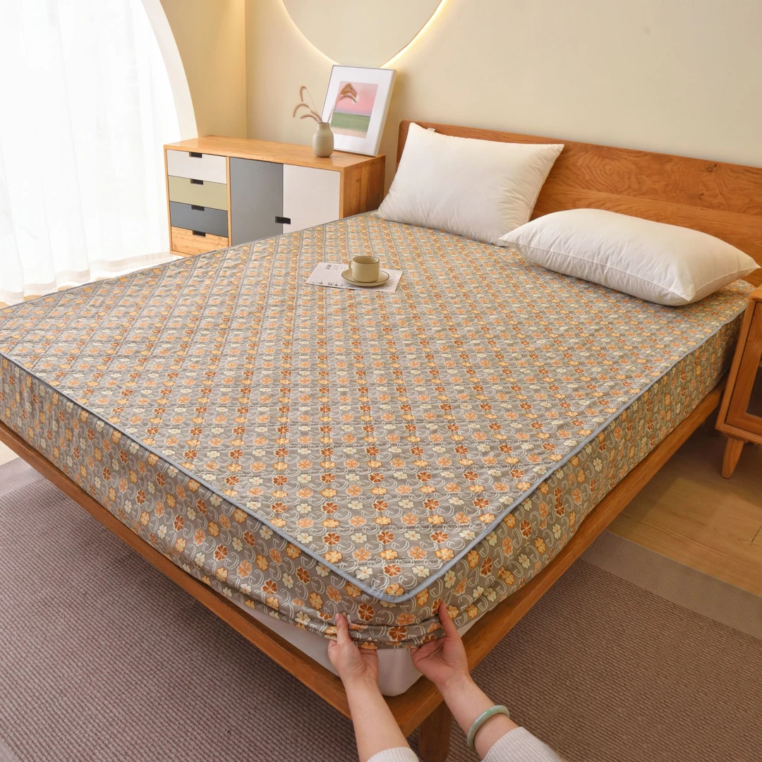 A类加厚夹棉席梦思床垫防滑保护罩榻榻米保护套床笠非全棉纯棉