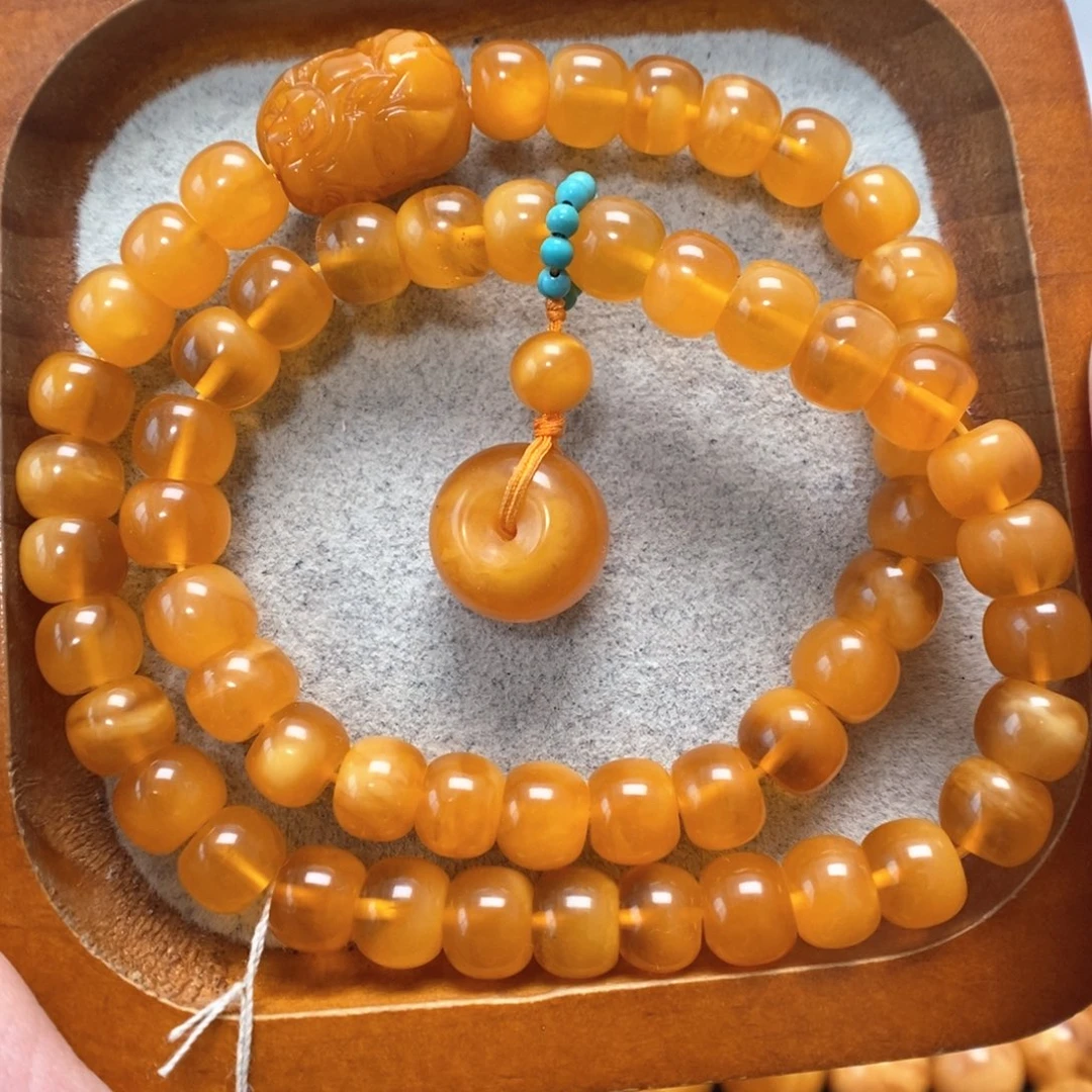 蜜蜡未镶嵌手串蜜蜡