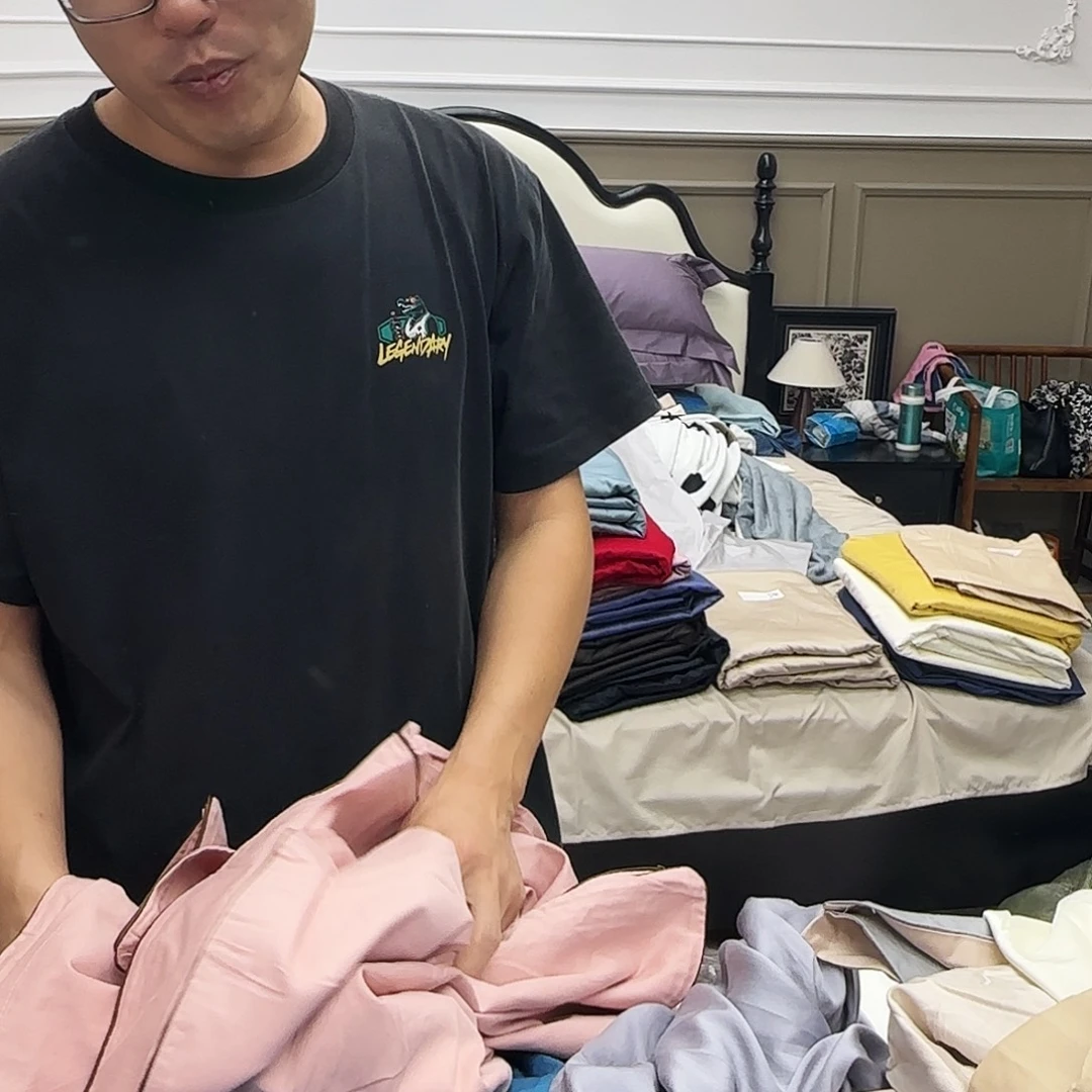 用***0棉棉054两对枕头套