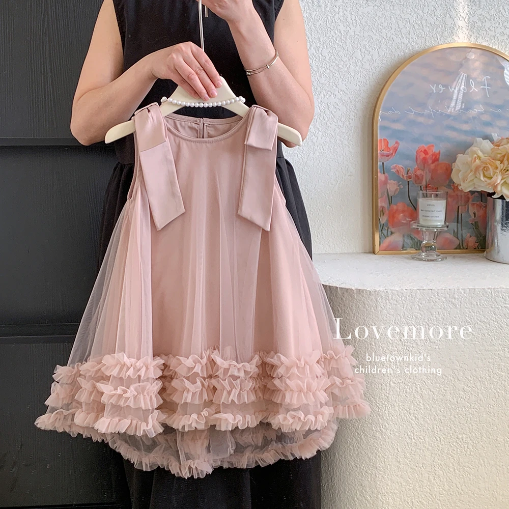 2025夏“七月霓裳”女童公主蝴蝶结网纱蓬蓬裙tutu裙MT41471