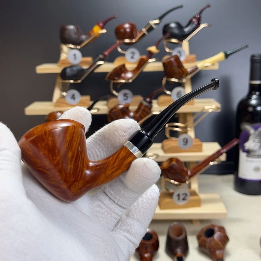 考***鼓石楠木手工斗烟斗