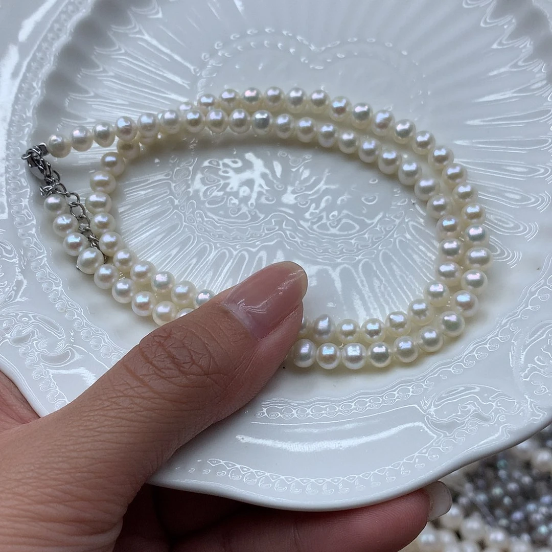 淡水珍珠4-5未镶嵌t52项链