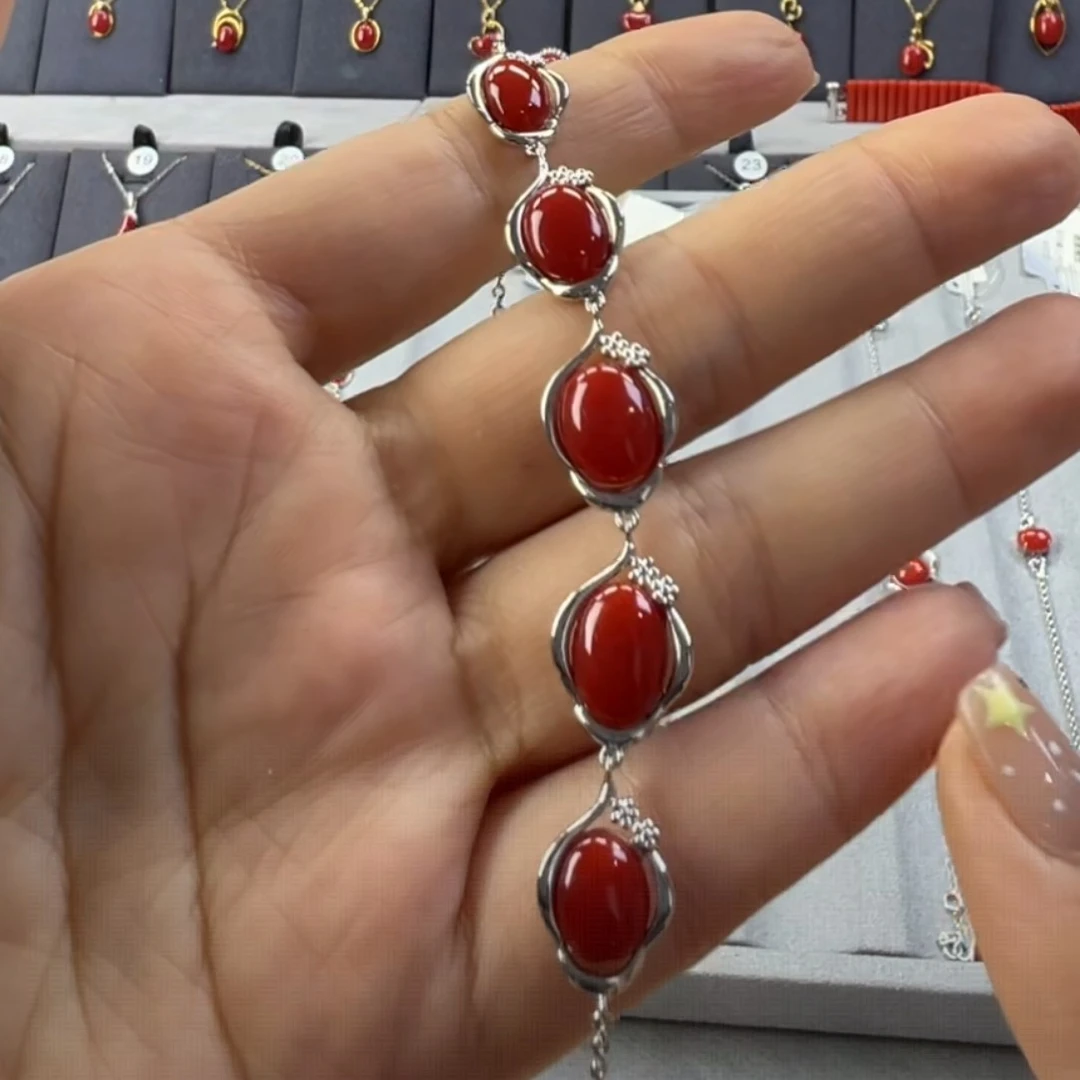 直播间红珊瑚手链