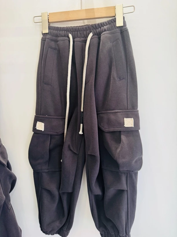 秋季保暖潮微弹力工装裤休闲裤韩版长裤冬季运动秋款时尚裤子