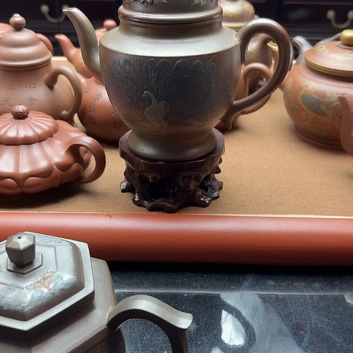 杨***啦茶壶紫砂龙窑窑变紫砂壶款