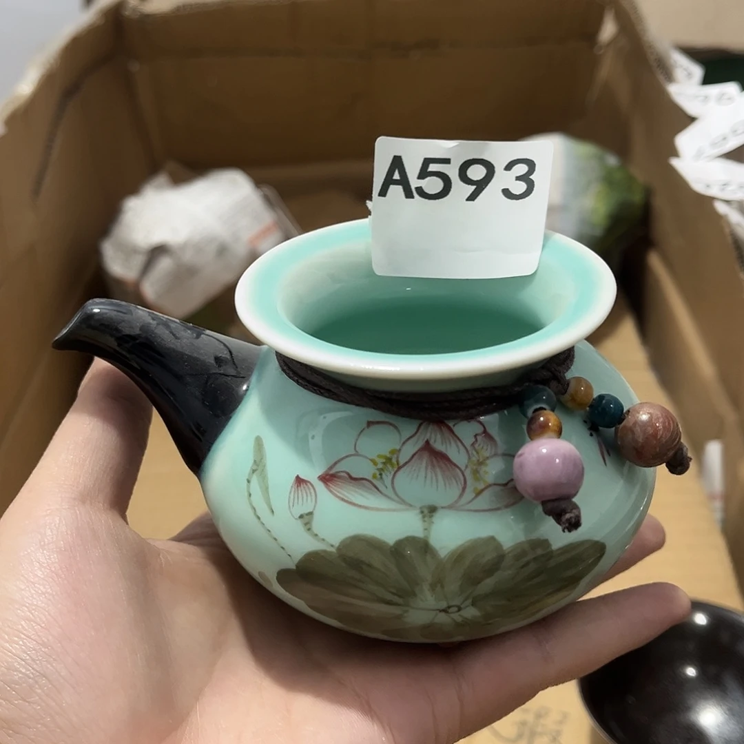 瓷片茶摆件工艺品摆件666