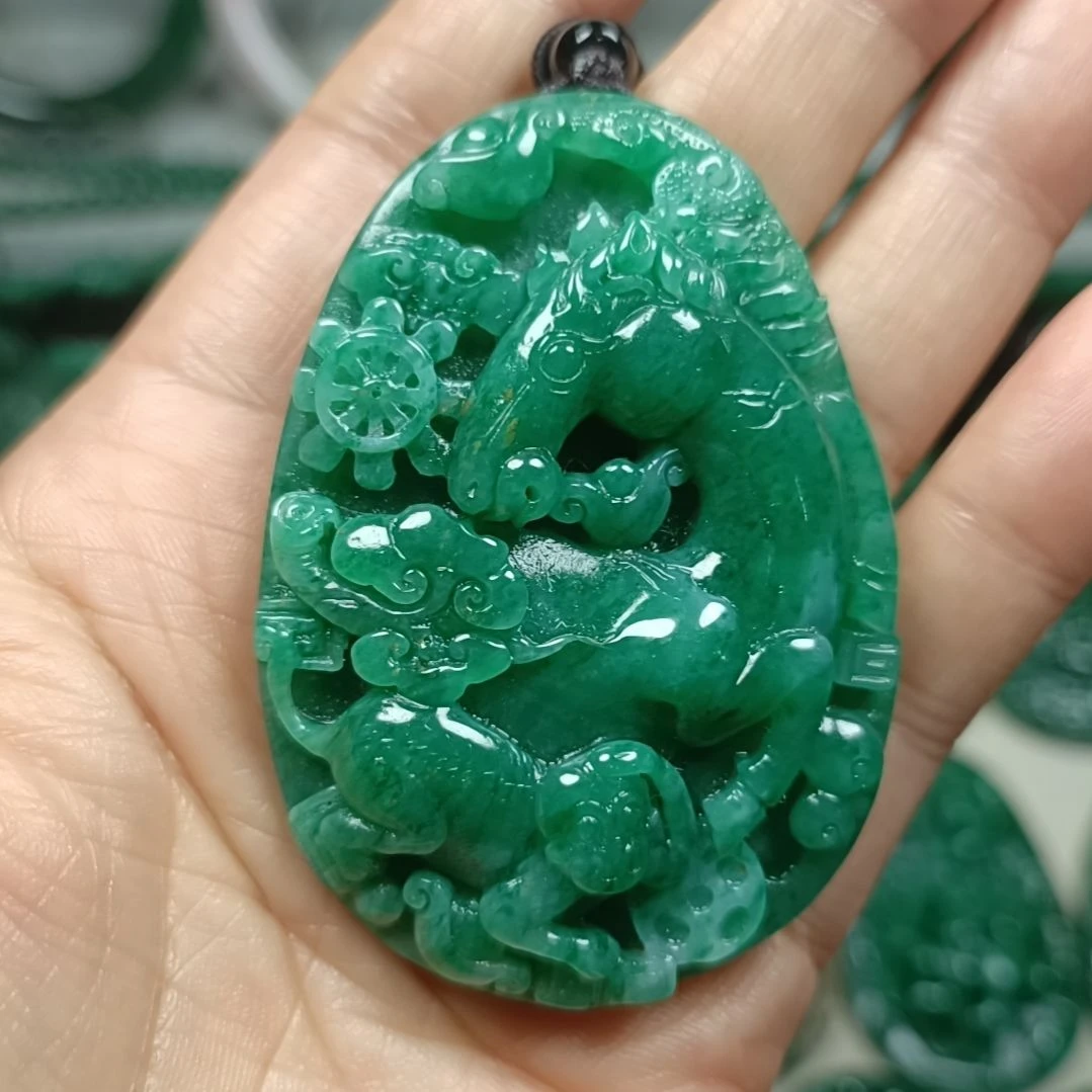 独山玉马上封侯未镶嵌