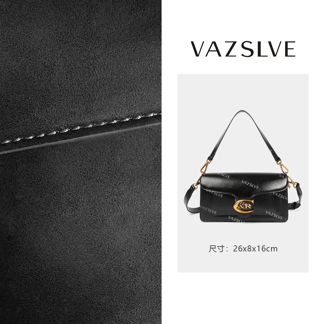 BF-66126-1-黑色 小香风气质条纹设计师韩版斜跨轻奢女包