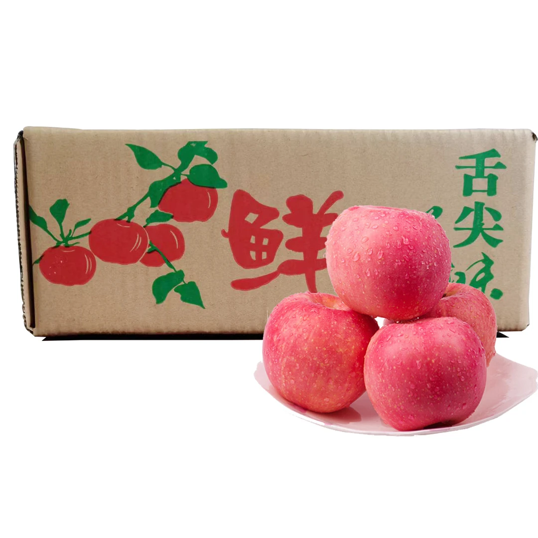 【富士】马栏红旬邑典西苹果6枚≥70mm普果 快递箱