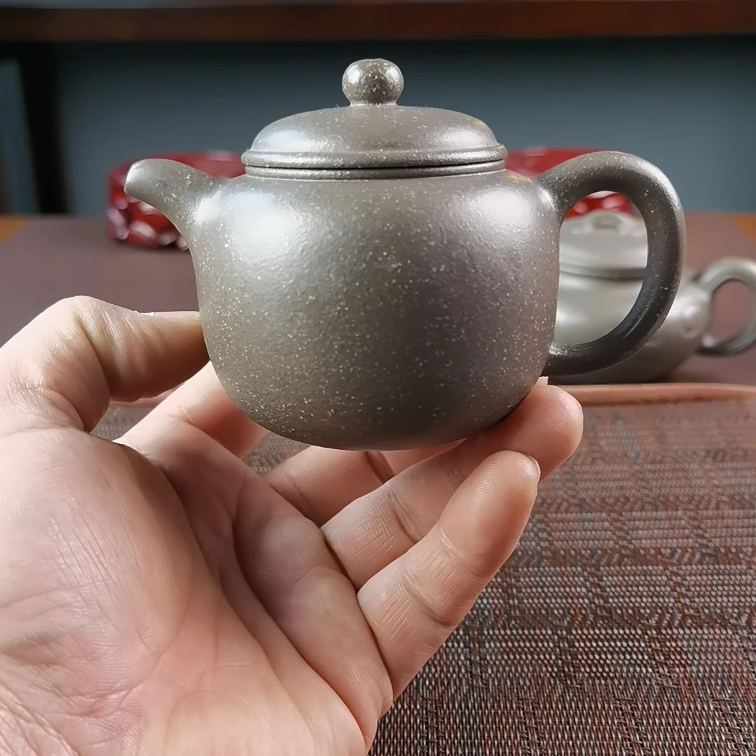 紫砂茶壶梨皮天青匏尊200CC国工