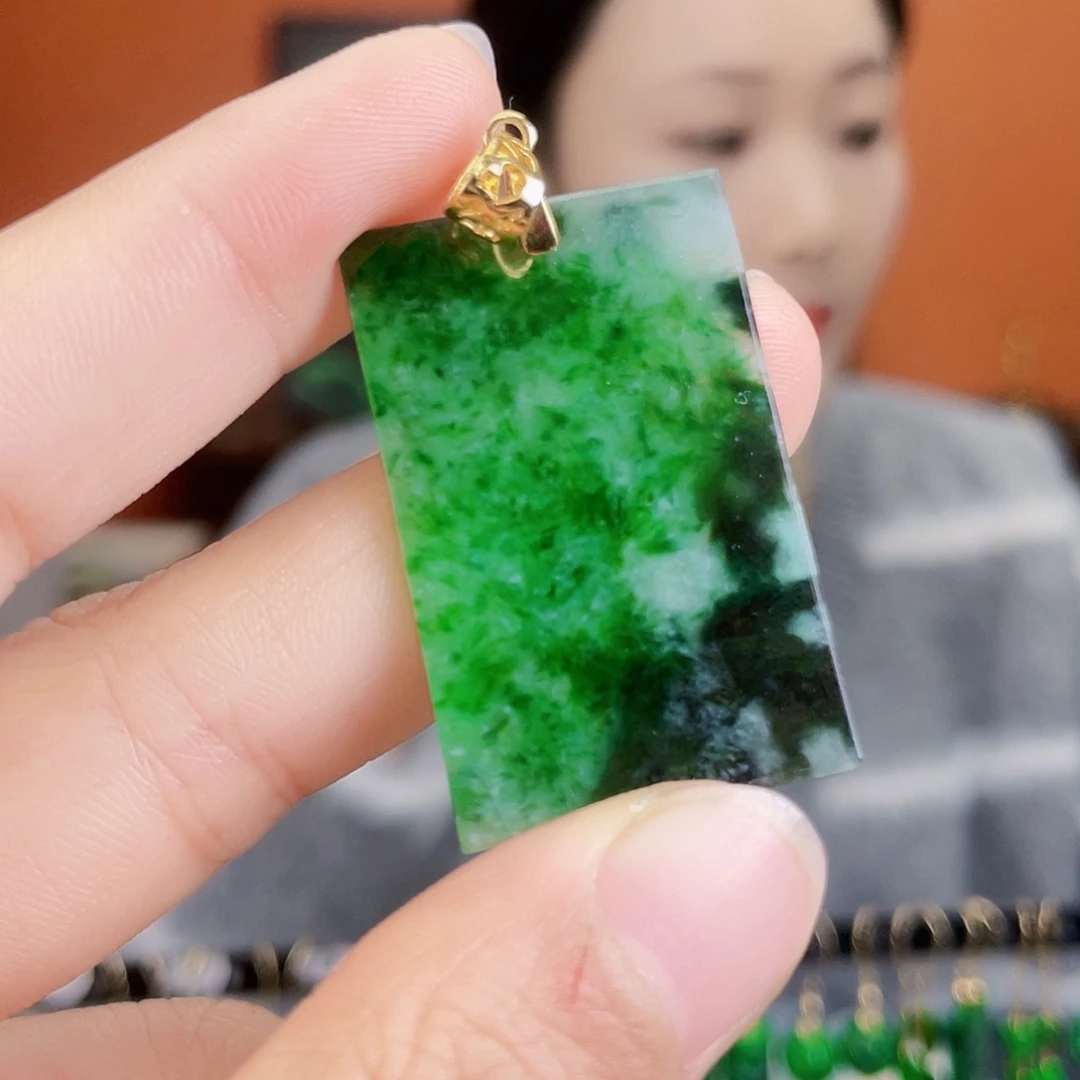 翡翠未镶嵌耳饰饰品