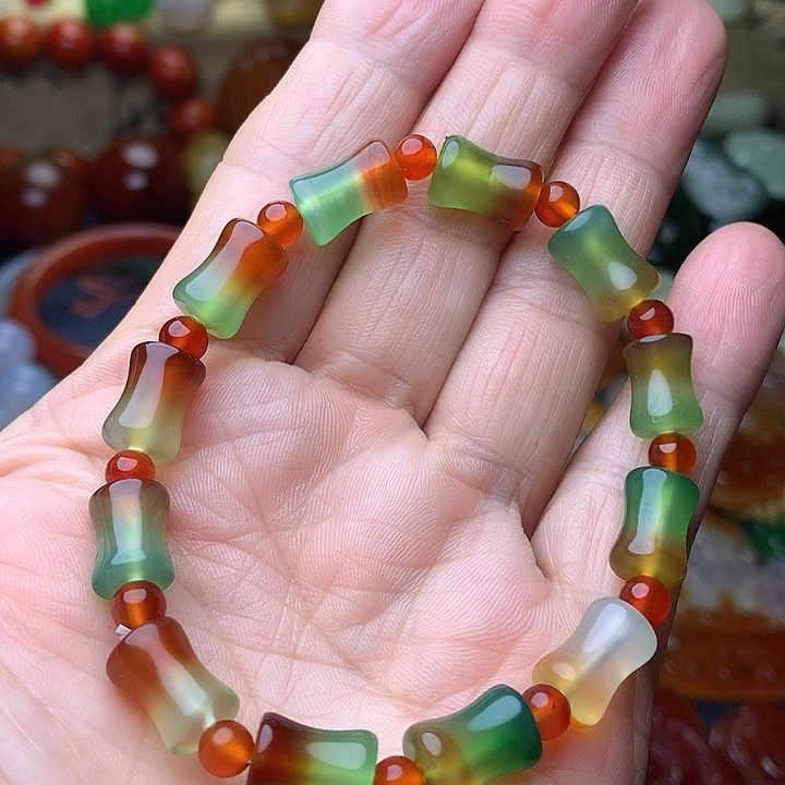 玛瑙/玉髓未镶嵌珠宝奇石手链