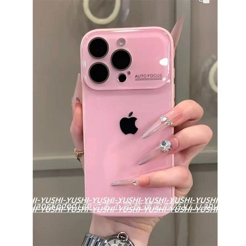 高级感大视窗玻璃适用iPhone16promax手机壳15pro时尚14防摔13硬2