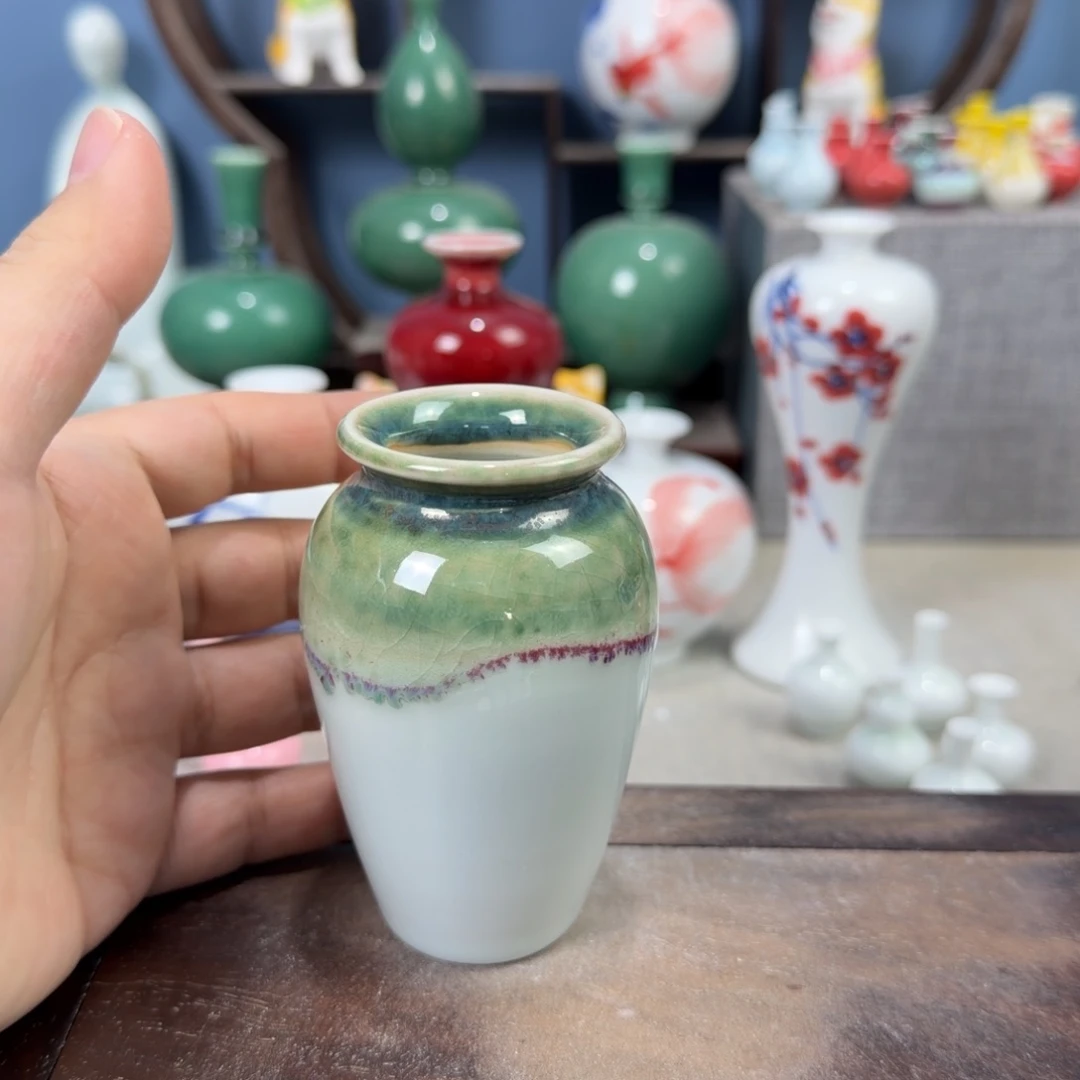 陶瓷手工小花器摆件