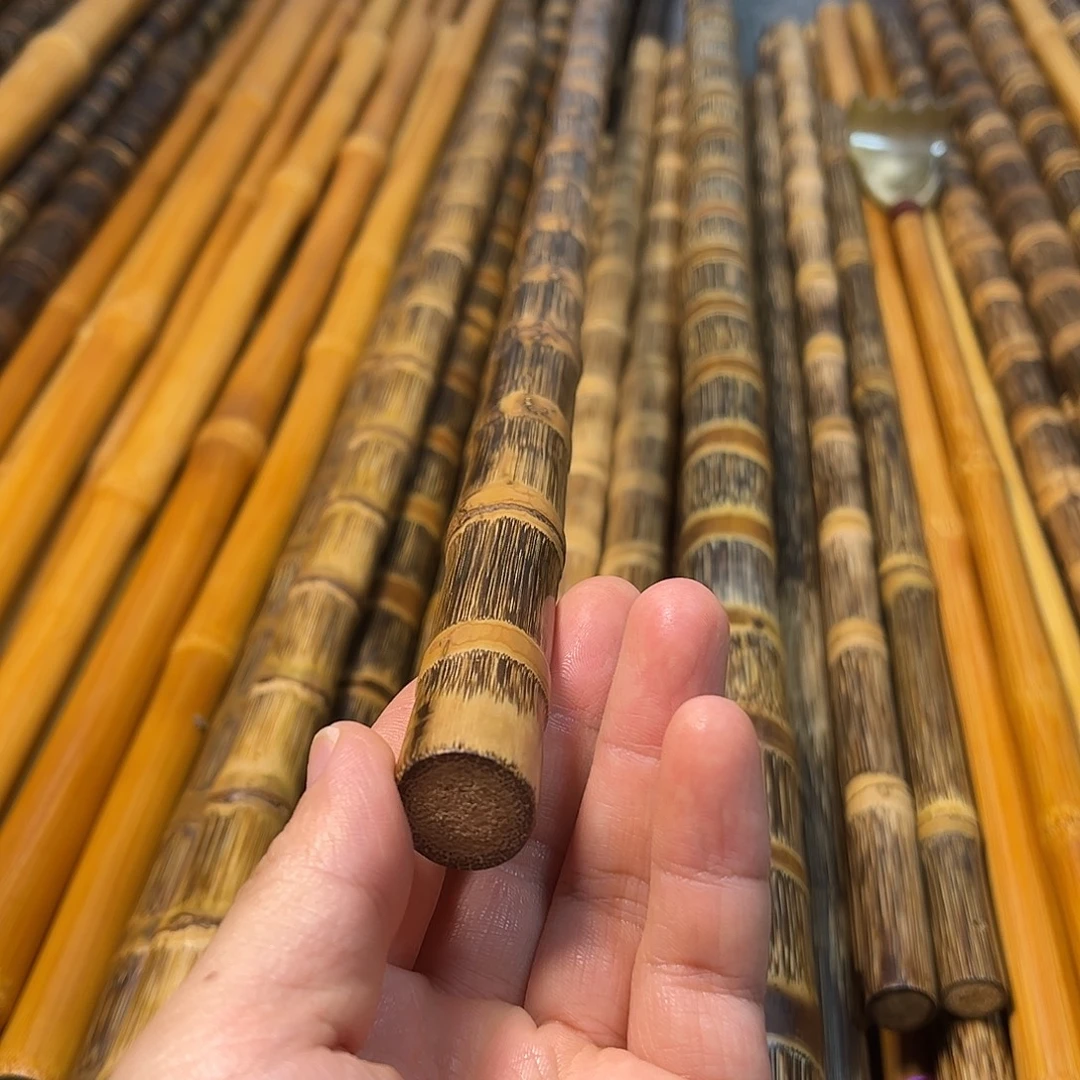 帅***说竹精美金丝实心竹84cm长
