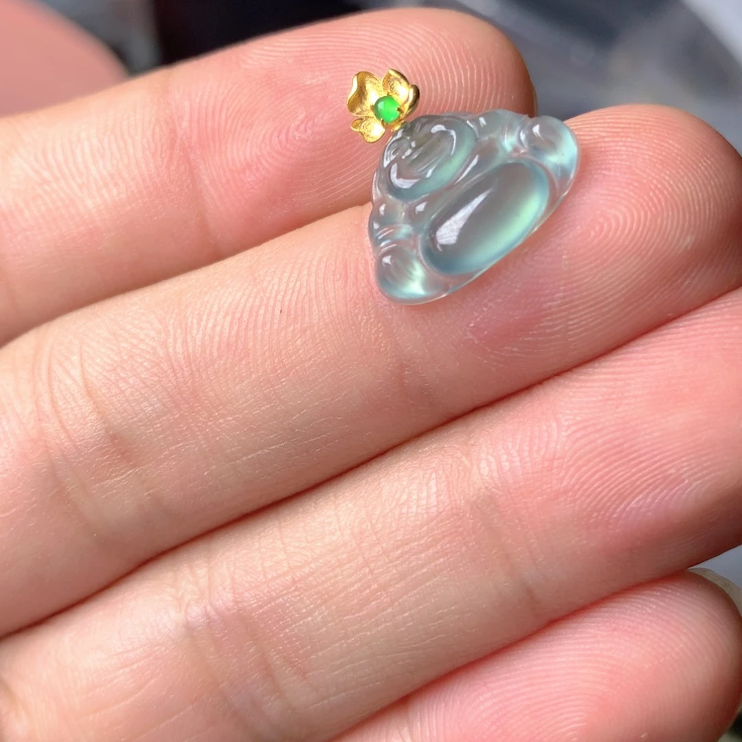 【闪购商品】翡翠18K金镶嵌颈饰翡翠