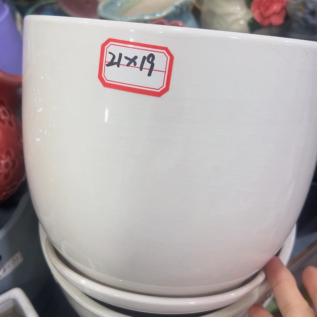 外贸尾单陶瓷花盆凑单10米包邮