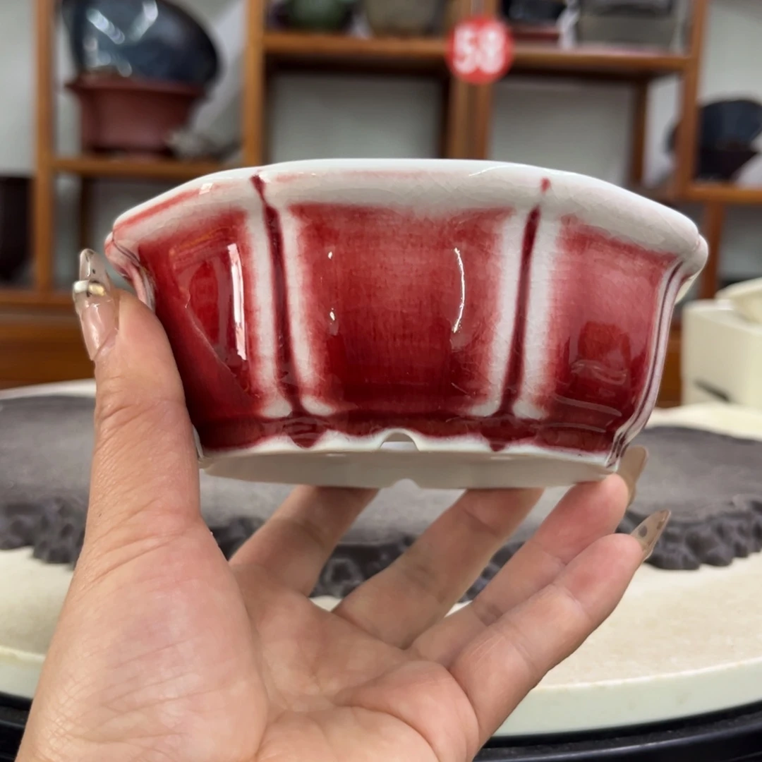 紫砂花盆5-13。。z瑕疵