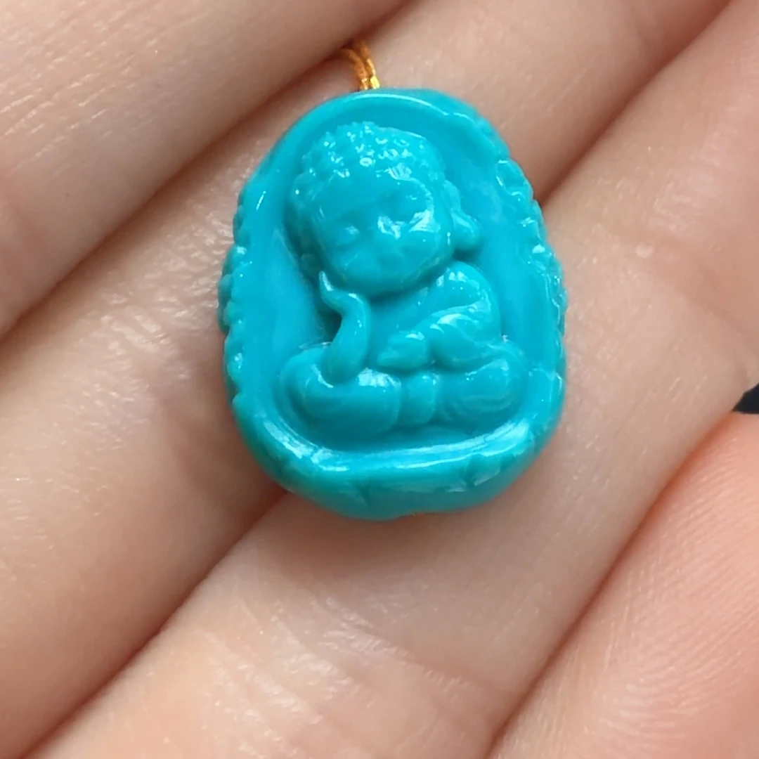 绿松石未镶嵌颈饰