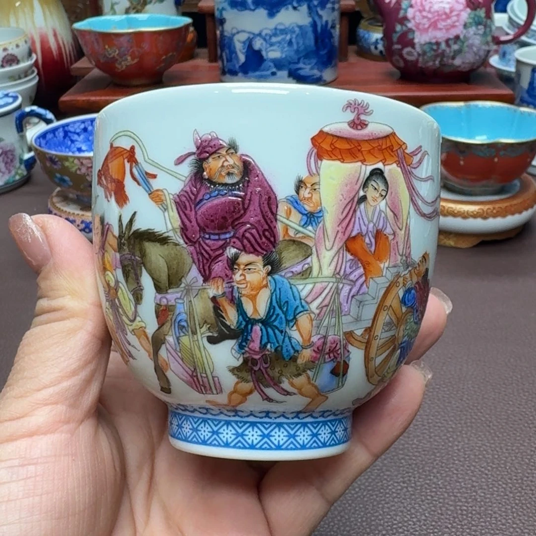 瓷片景德镇仿古手工制作精品展示