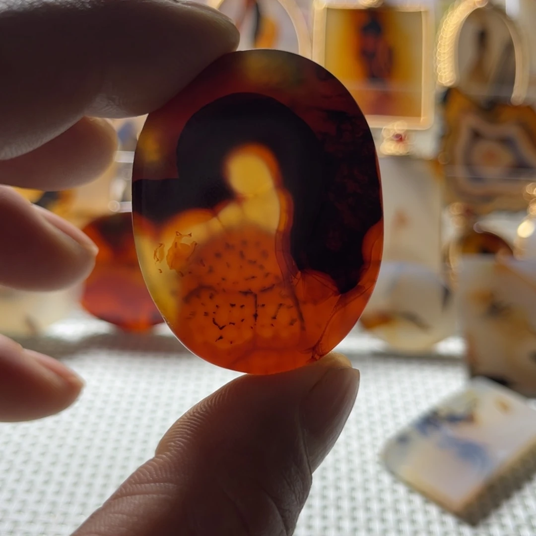 玛瑙/玉髓未镶嵌吊坠(不含链)