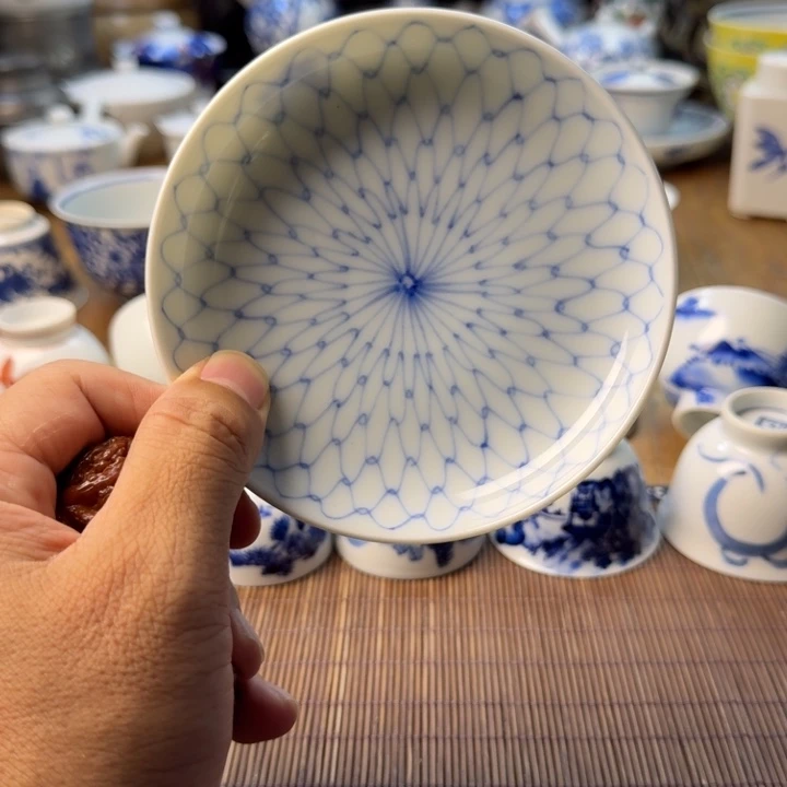 青花瓷器杯子茶具