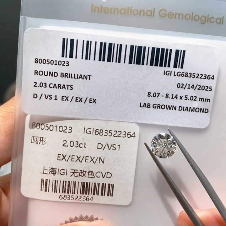 实验室培育钻石裸石未镶嵌