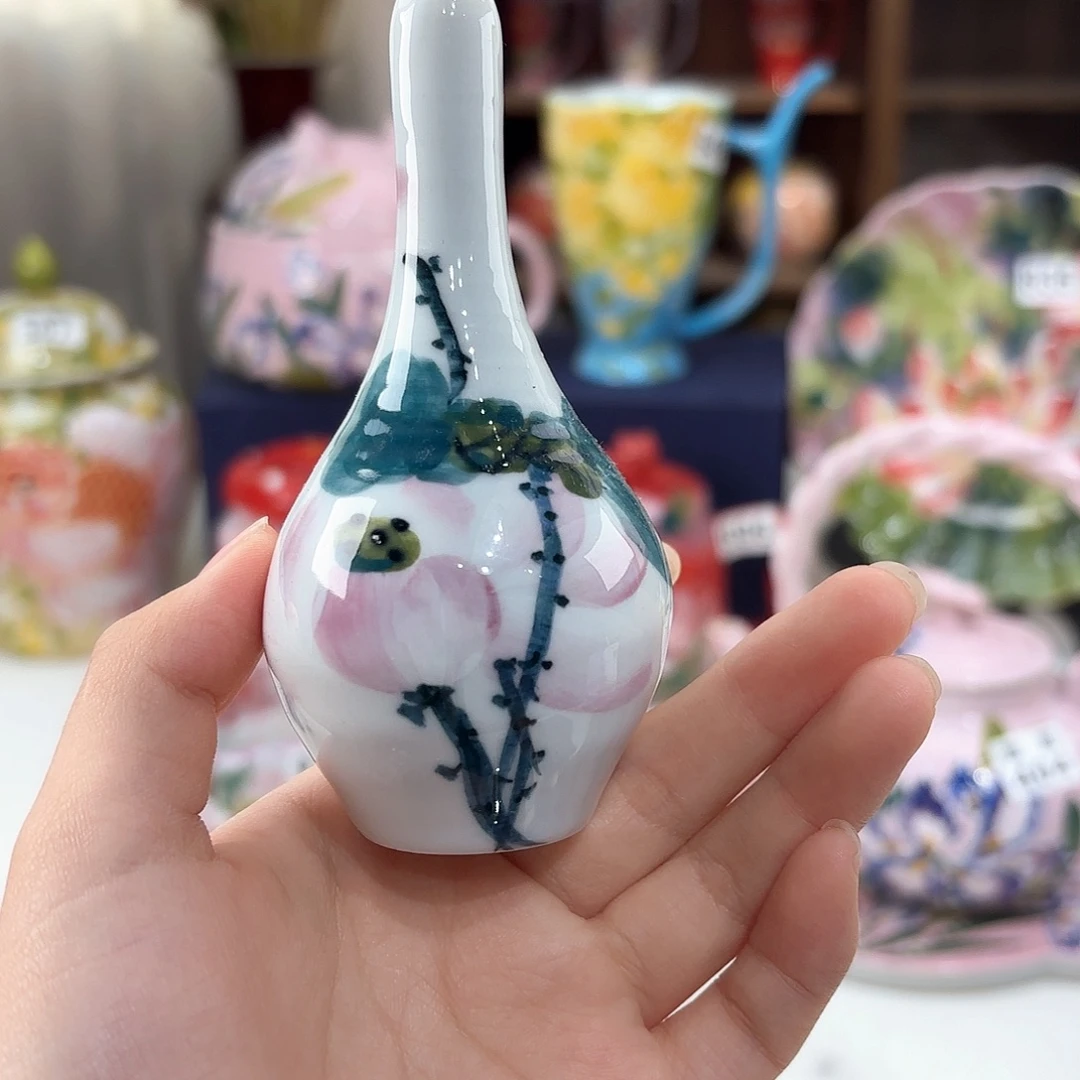 景德镇手绘高温釉下彩陶瓷茶具