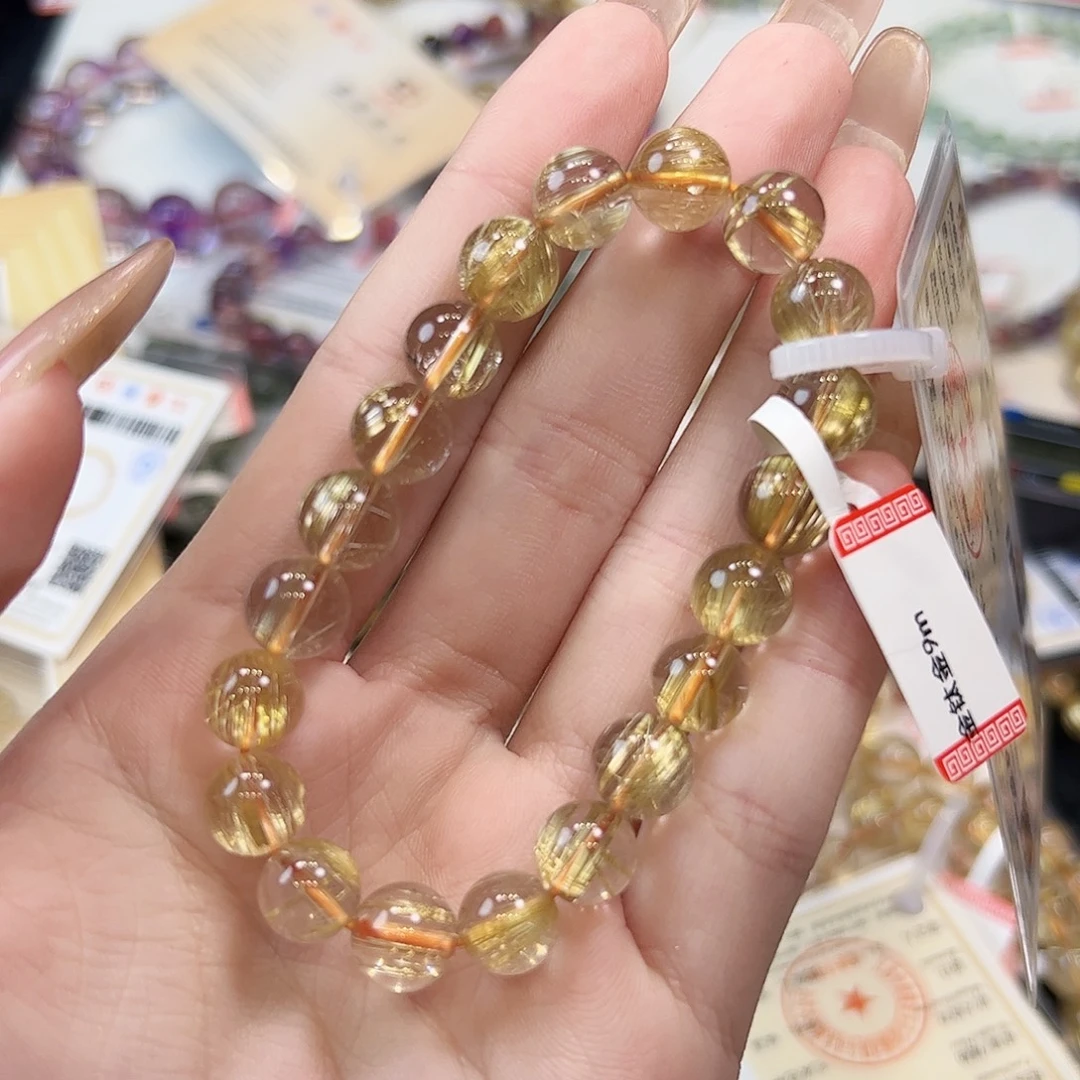 手链水晶未镶嵌sg17金钛晶9+