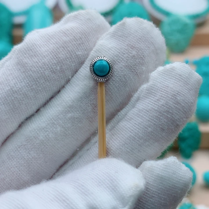 绿松石银S925镶嵌配饰