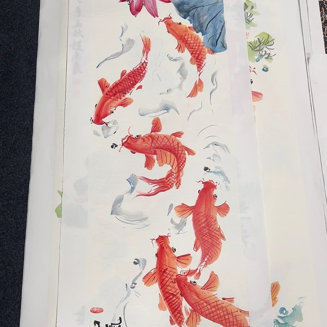 愚***国画赵忠良老师四尺对开冯