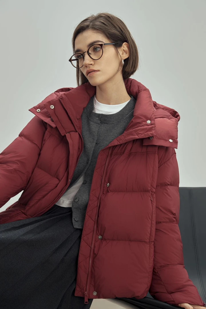 袖子拉链大牌面包95白鸭绒羽绒服59023