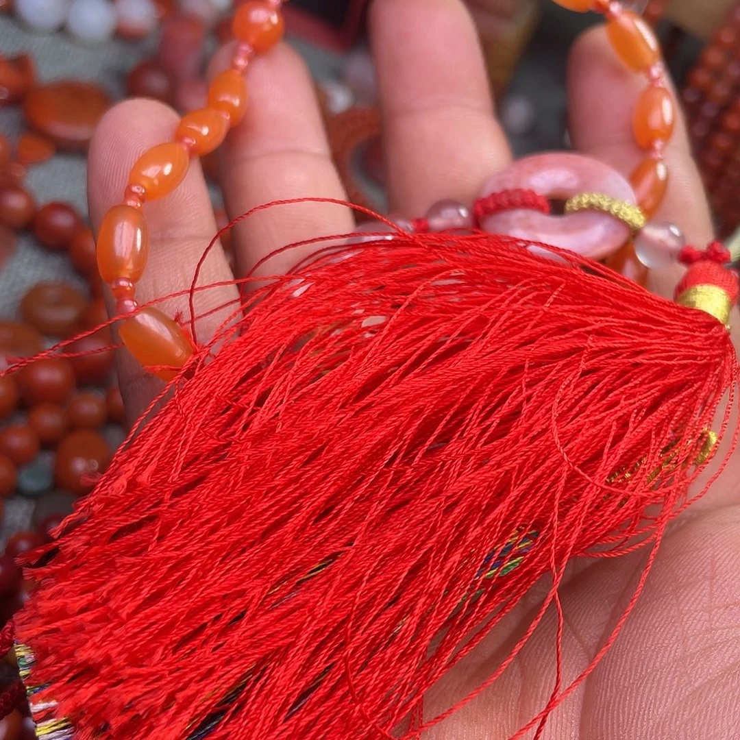 南红玛瑙手串未镶嵌白*