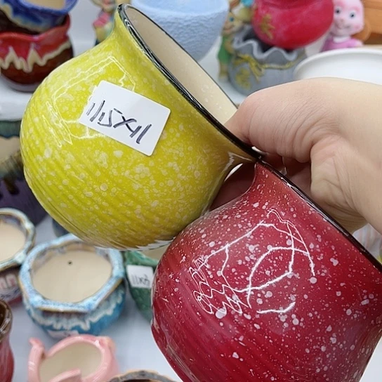 红陶多肉绿植陶瓷花盆