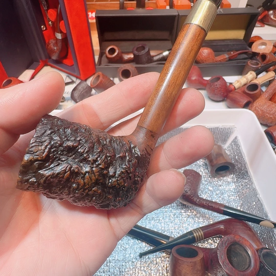 本***年石楠木工艺品烟斗