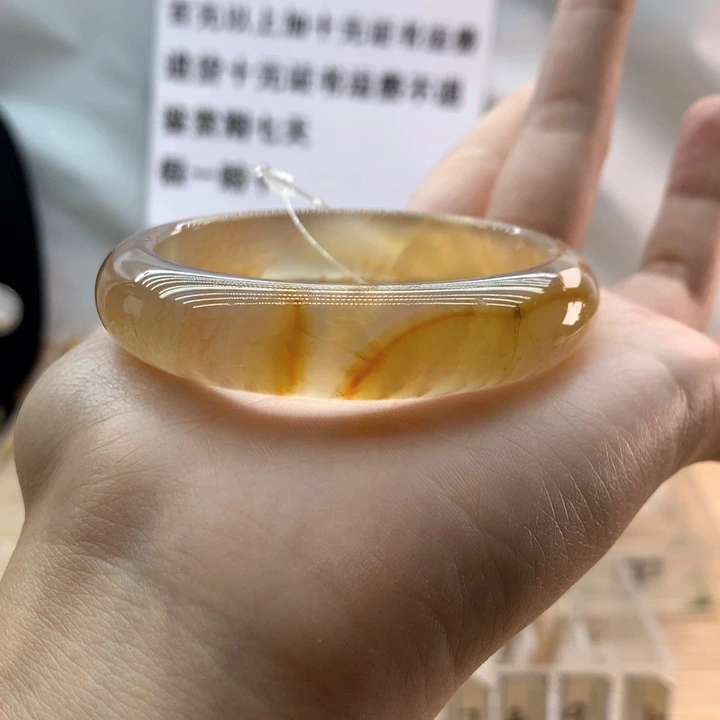 玛瑙/玉髓手镯未镶嵌幸*