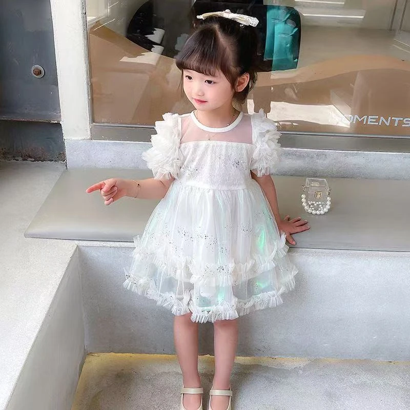 女童夏季蓬蓬纱公主裙