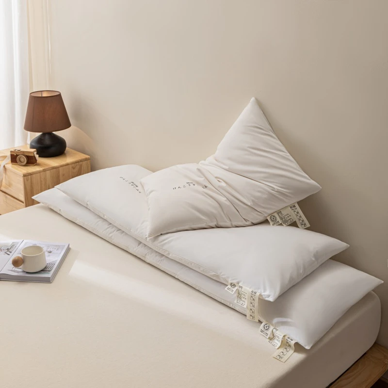 双人长枕头全棉A类无荧光护颈椎助眠1.5米情侣枕一体1.8m长条枕芯