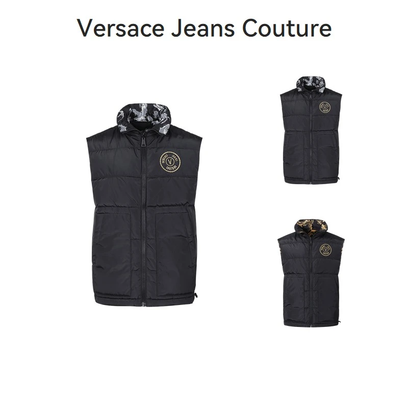 Versace范思哲VJC【新品】男士宽松鸭绒双面羽绒马甲77GAPD22 CQD54