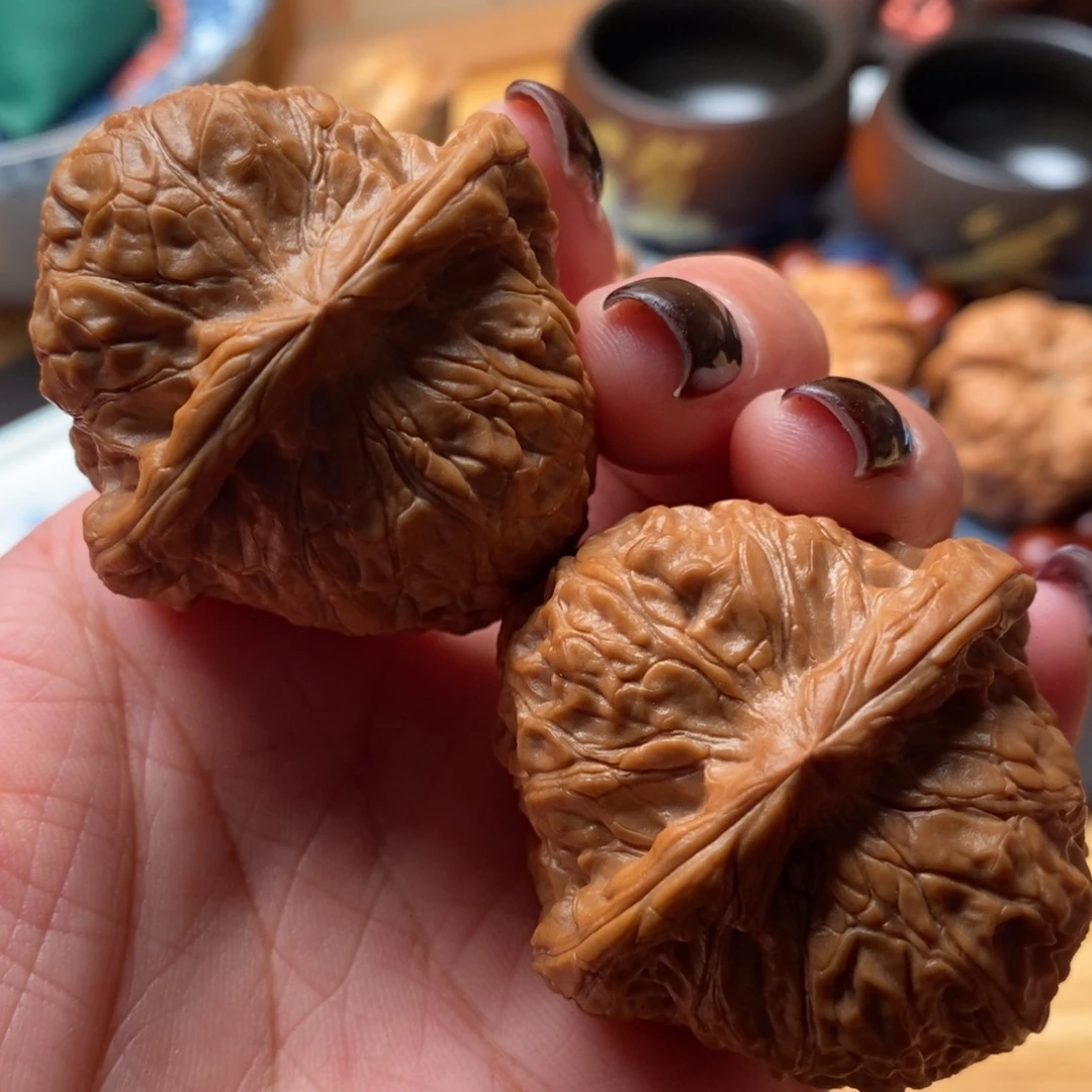 把件文玩核桃43尺全品南瓜墩