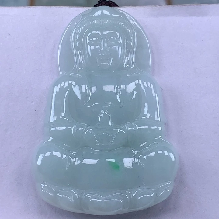 颈饰未镶嵌翡翠玉观音吊坠