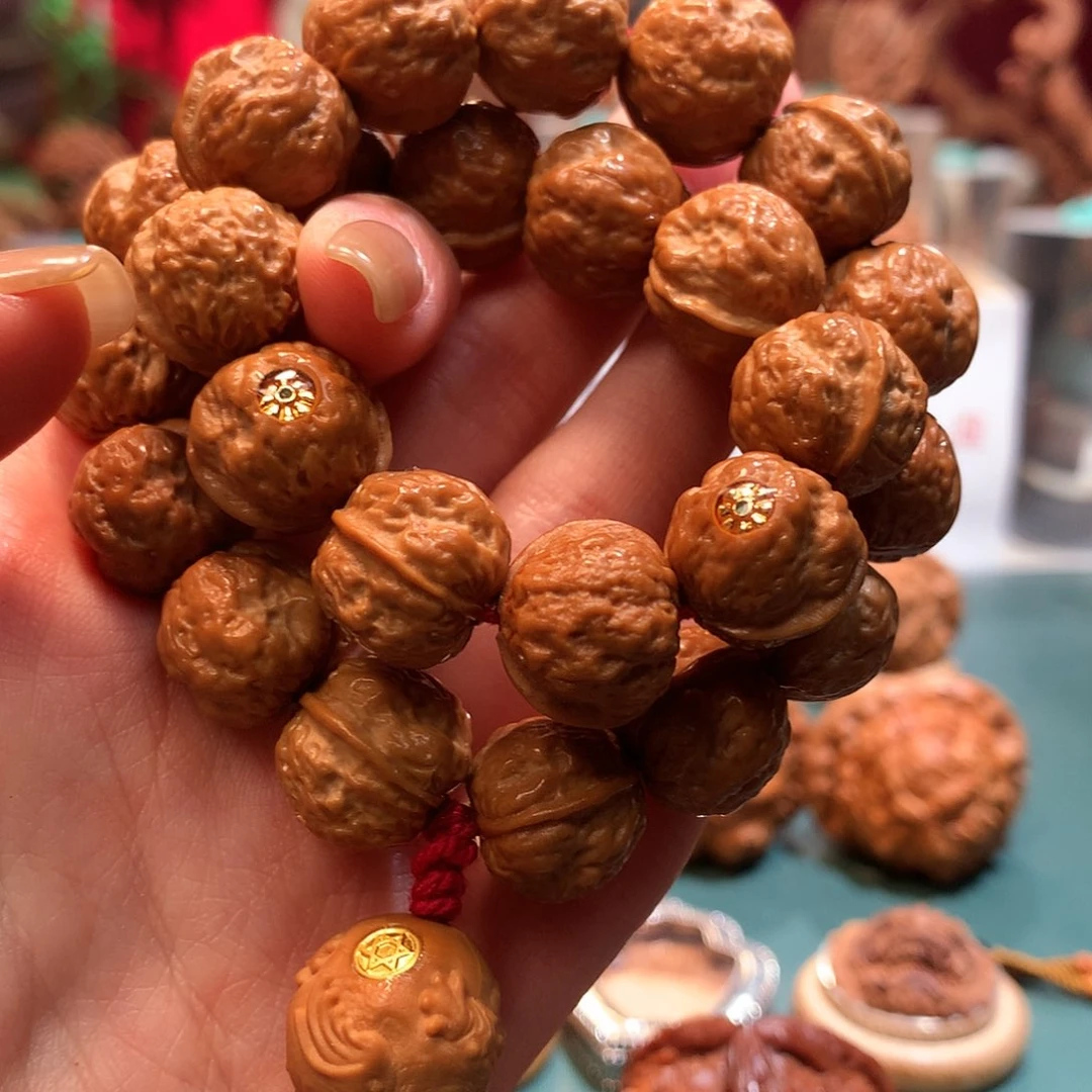 猴头核桃手串————————